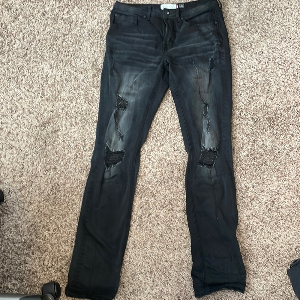 Mens black skinny jeans like new
